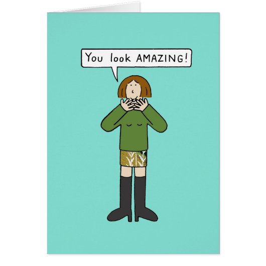 Tu As L'Air Extraordinaire Dame De Caricature (Devant)