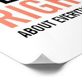 Tu avais raison Poster de la Fête des Mères (Coin)