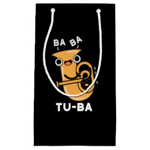 Tu-ba Grappige Tuba Puns Donker BG Klein Cadeauzakje