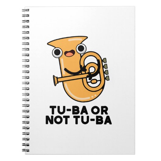 Tu-ba of niet Tu-ba Funny Shakespeare Tuba Pun Notitieboek (Voorkant)