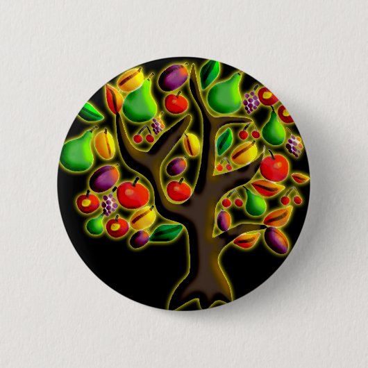Tu Bishvat Ronde Button 5,7 Cm (Voorkant)