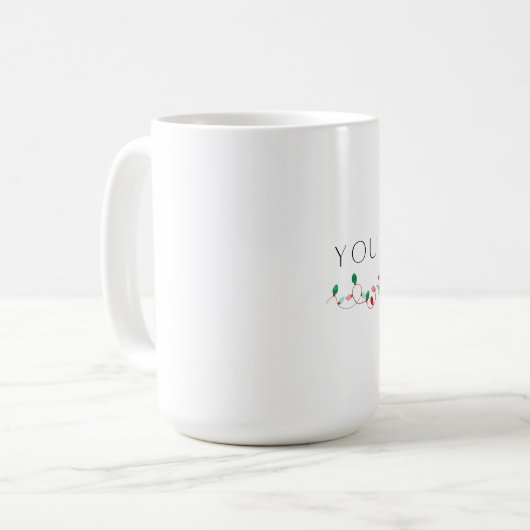 Tu Brillantes Tellement Belle Mug De Noël (Devant gauche)