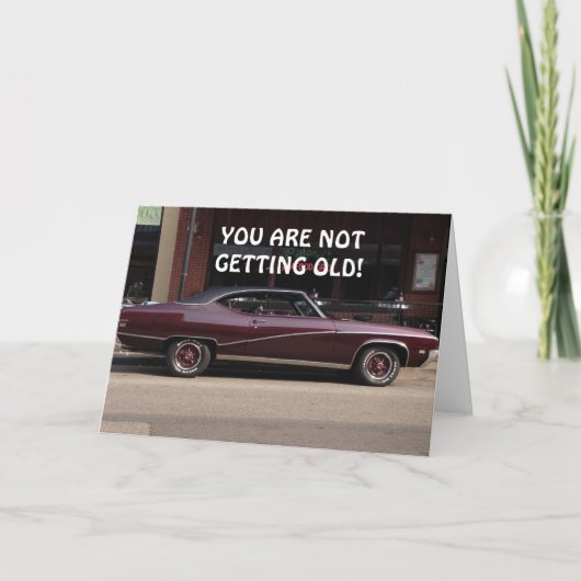 TU DEVIENS UNE CARTE D'ANNIVERSAIRE CLASSIQUE (Devant)