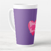Tu es adoré Mug en latte violette (Angle gauche)