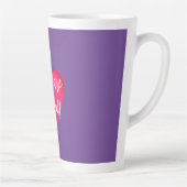 Tu es adoré Mug en latte violette (Droite)