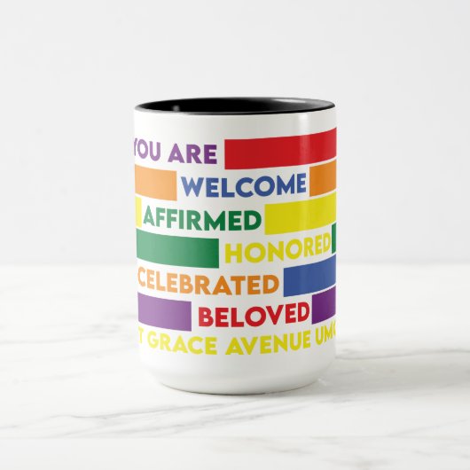 Tu Es Bienvenue Mug (Centre)