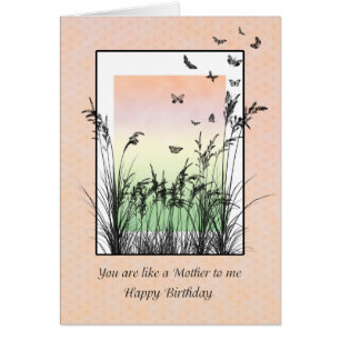 Tu es comme une mère pour moi, carte d'anniversair