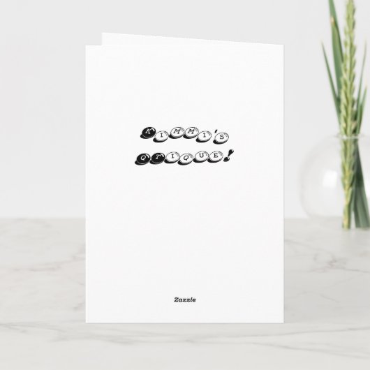 'Tu es Enceinte ! ' Carte (Dos)