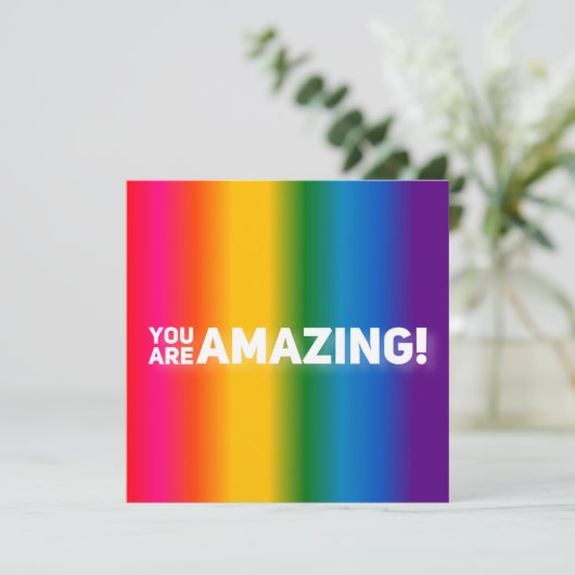 Tu Es Extraordinaire ! carte pour notes (Debout devant)