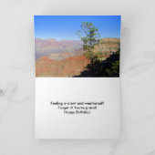 "Tu es grand ! Carte d'anniversaire du Grand Canyo (Intérieur)