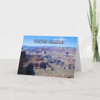 "Tu es grand ! Carte d'anniversaire du Grand Canyo