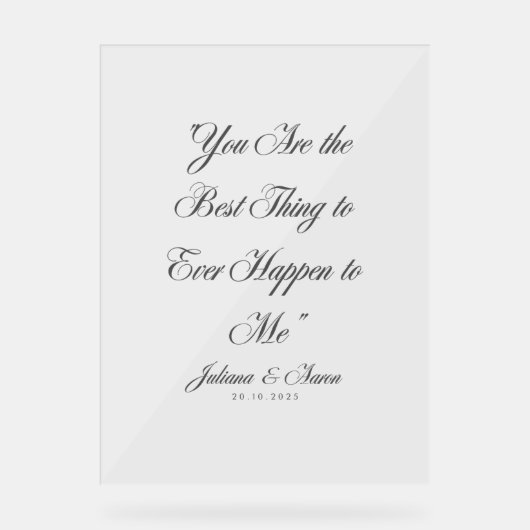 "Tu es la meilleure chose qui me soit jamais arriv (Recto)