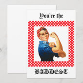 Tu es la plus mauvaise Rosie la carte Riveter (Devant / Derrière)