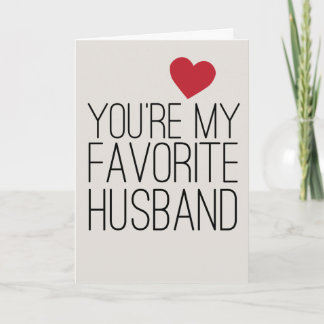 Tu es ma carte d'amour pour mari préféré