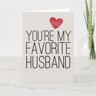 Tu es ma carte d'amour pour mari préféré