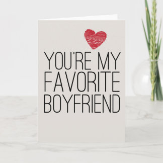 Tu es ma carte d'amour préférée de copain drôle
