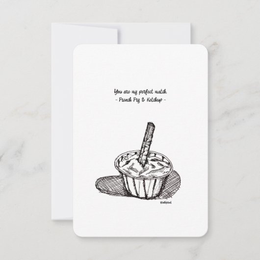 Tu Es Ma Correspondance Parfaite, Carte Plat (Devant)