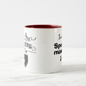 Tu es ma coupe de thé Amour Noir et Blanc Mug (Centre)
