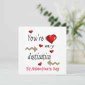 Tu es ma Destination  Invitation Carte Saint-Valen (Debout devant)
