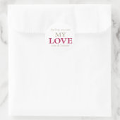 tu es mon autocollant d'amour (Sac)