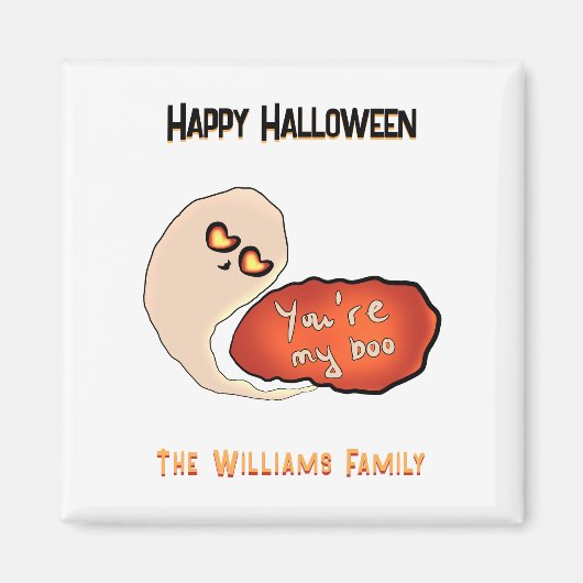 Tu es mon Boo | Magnet Halloween mignon (Devant)
