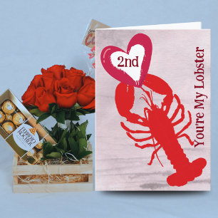 Tu es mon homard Amour Amoureux Carte mari, femm
