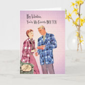 Tu es mon jouet préféré, la carte de Saint-Valenti (Fleur jaune)