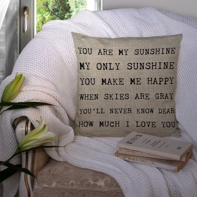 TU ES MON RAYON DE SOLEIL | Coussin Jetable (Créateur téléchargé)
