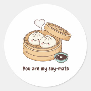 Tu Es Mon Soy-mate Autocollant de la Saint-Valenti