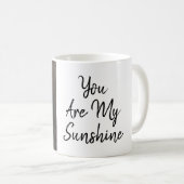 Tu es mon Sunshine Grey Sunflower Mug (Devant droit)