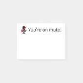 Tu es muet. 3 x 4 notes collantes post-it (Devant)