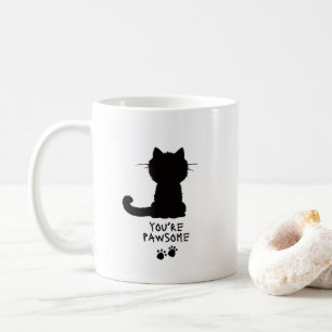 Tu es Pawsome Cute Coffee Mug