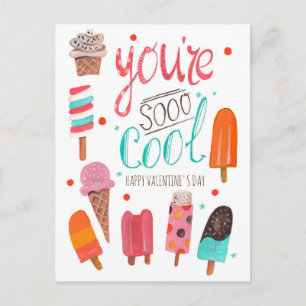 Tu es si Cool   Valentine   Carte postale