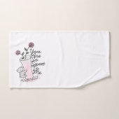 Tu es si gentil avec moi, mon ensemble de serviett (Serviette à main)