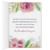 Tu es une Bénédiction Extraordinaire dans ma vie (Intérieur (Droit))