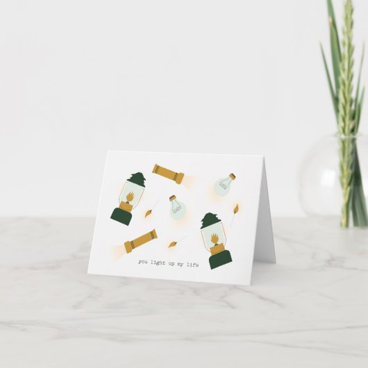 Tu illumines ma carte Valentine (Devant)