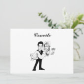 Tu imites dans des invitations (Debout devant)