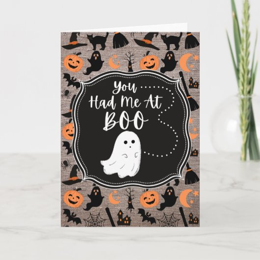 Tu M'As Eu À La Carte Boo Halloween (Devant)
