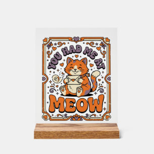 Tu M'as Eu À Miaou Chat Saint-Valentin Amour Vinta