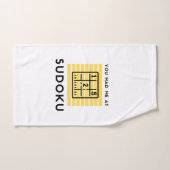 Tu m'as eu à sudoku (Serviette à main)