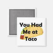 Tu M'As Eu À Taco Magnet (Recto/Verso)
