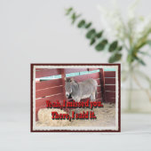 Tu m'as manqué, carte postale. (Debout devant)