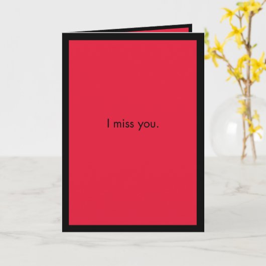 Tu me manque carte (Fleur jaune)