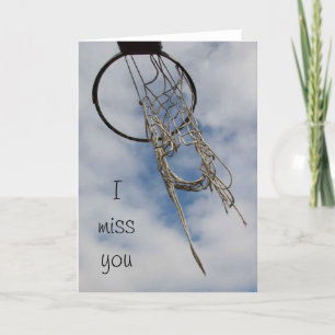 Tu me manque carte de basket-ball