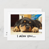 Tu me manque carte postale (Devant / Derrière)