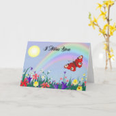 Tu me manque (papillon) carte #2 (Fleur jaune)