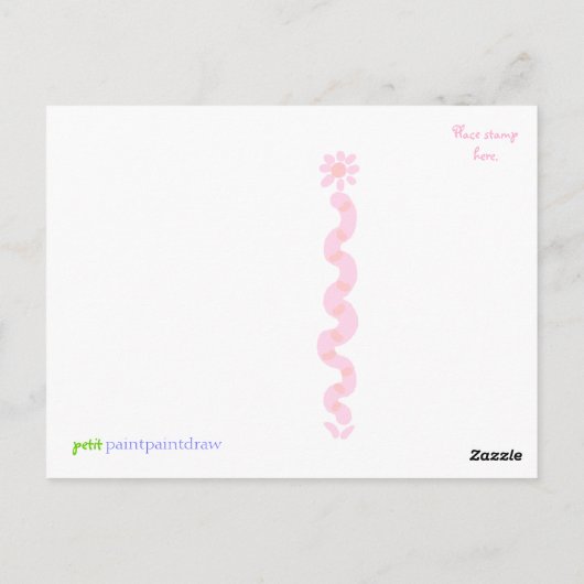 Tu me manques ! carte postale lapin (Dos)