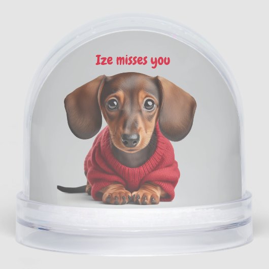 Tu Me Manques Dachshund (Avant)