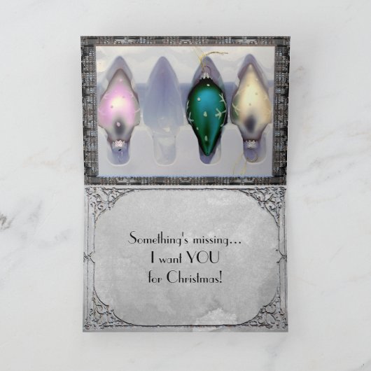 Tu me manques la carte de Noël (Intérieur)