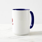Tu Me Manques Miss You Hearts Coffee mok Design (Voorkant rechts)